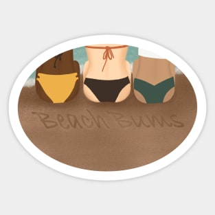 Beach bums Sticker